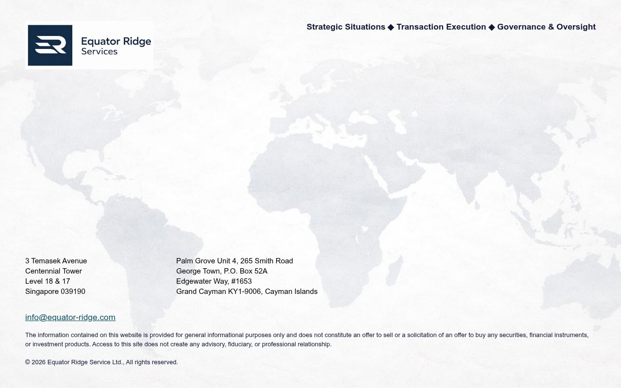Equator Ridge Services